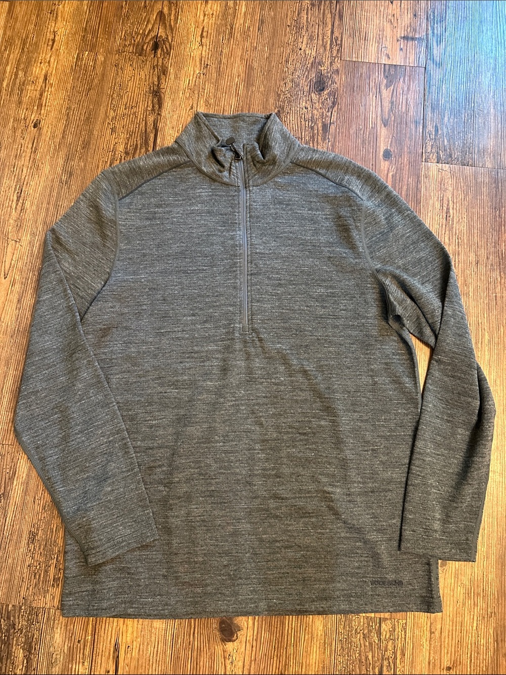 Men's Heather Charcoal Half-Zip Performance Sweater